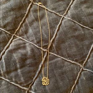 Gold “A” Initial Necklace